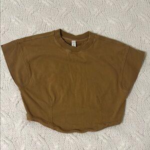 Lululemon Brown Cropped T-Shirt